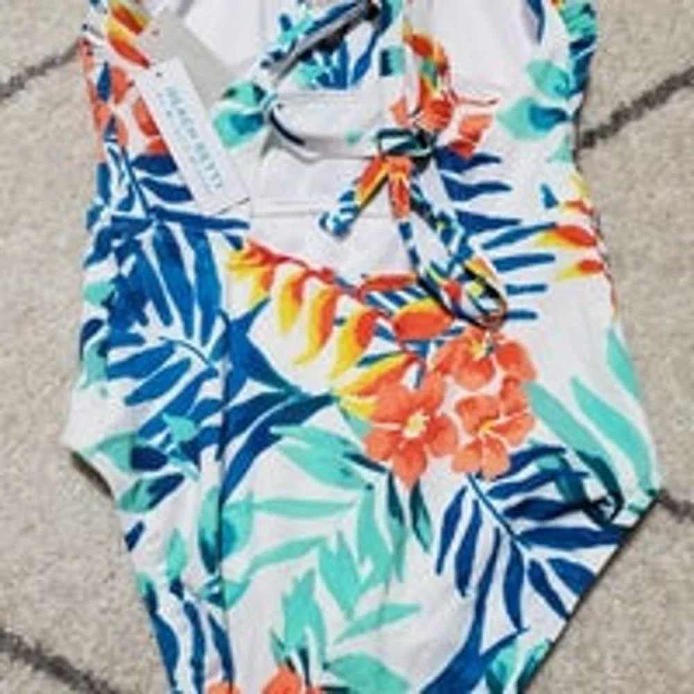 Women's Slimming Control Tropical Print - Small